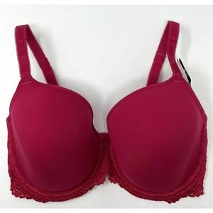 Wacoal Red Lace Trim Bra